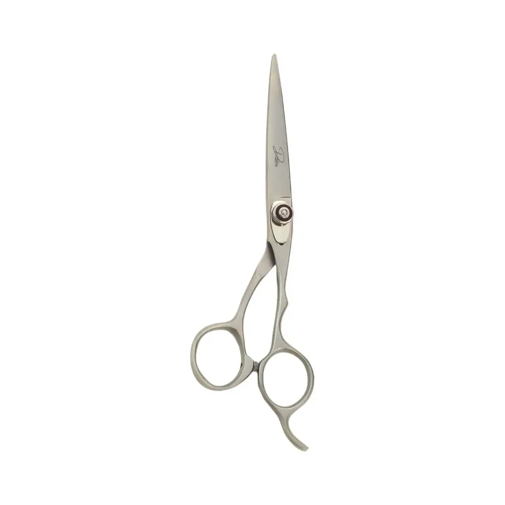 Professional Razor Shears with Black Jeweled Screw | Ergonomic Stainless Steel Barber & Stylist Scissors