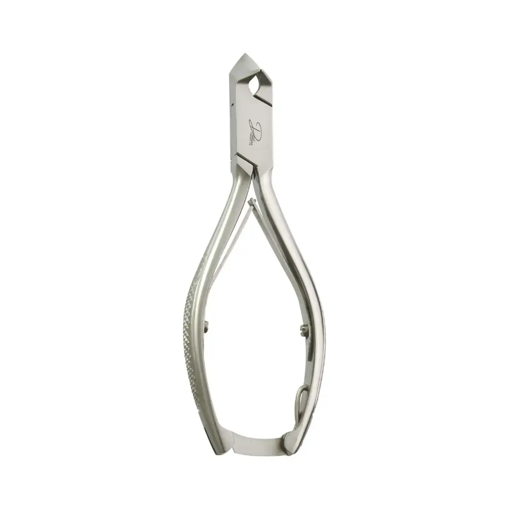 Professional Moon Shape Toenail Nipper - Heavy-Duty Ingrown Nail Cutter with Box Joint and Double Spring