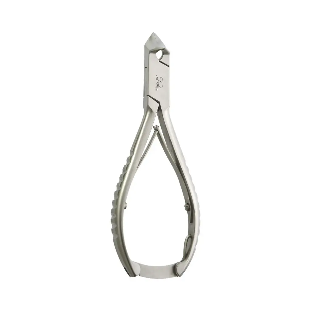 Professional Moon Shape Toenail Nipper - Heavy-Duty Ingrown Nail Cutter with Box Joint and Double Spring