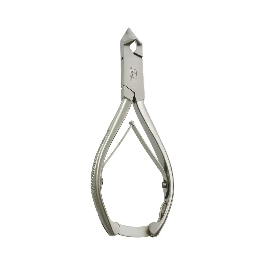 Professional Moon Shape Toenail Nipper - Heavy-Duty Ingrown Nail Cutter with Box Joint and Double Spring