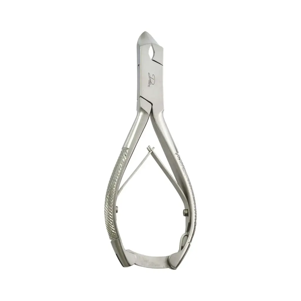 Professional Moon Shape Toenail Nipper - Heavy-Duty Ingrown Nail Cutter with Box Joint and Double Spring