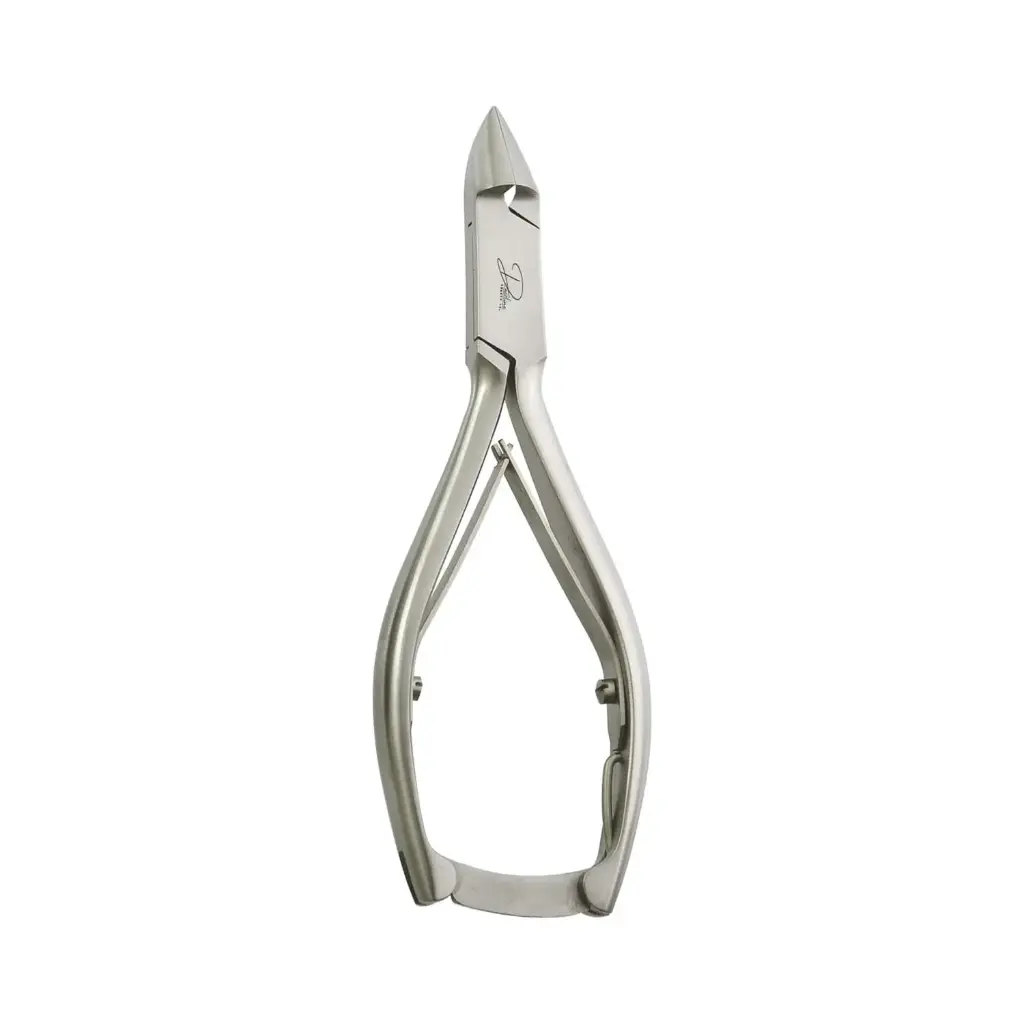 Professional Moon Shape Toenail Nipper - Heavy-Duty Ingrown Nail Cutter with Box Joint and Double Spring
