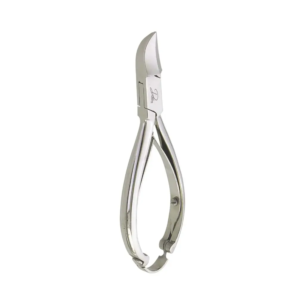 Professional Moon Shape Toenail Nipper - Heavy-Duty Ingrown Nail Cutter with Box Joint and Double Spring