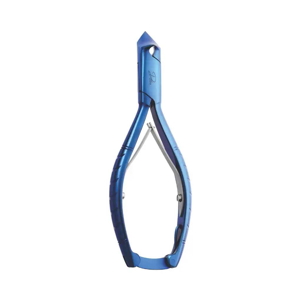 Professional Titanium Coated Cuticle Nipper - Box Joint Double Spring with Lock (5.5")