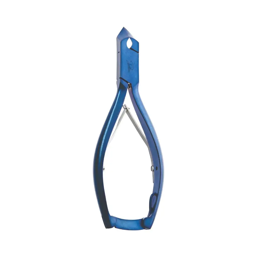 Professional Titanium Coated Cuticle Nipper - Box Joint Double Spring with Lock (5.5")