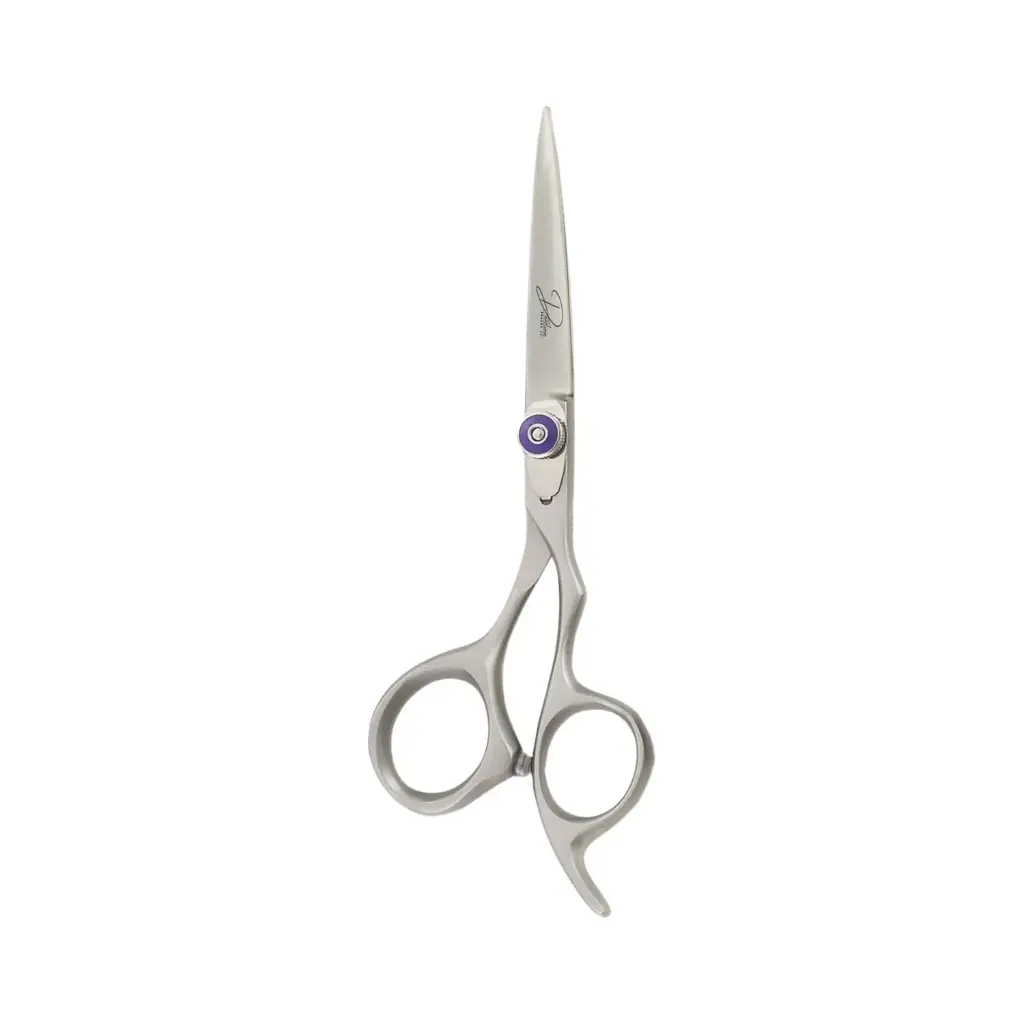 Professional Ergonomic Razor Shears with Black Jeweled Screw | Salon Hair Cutting Scissors
