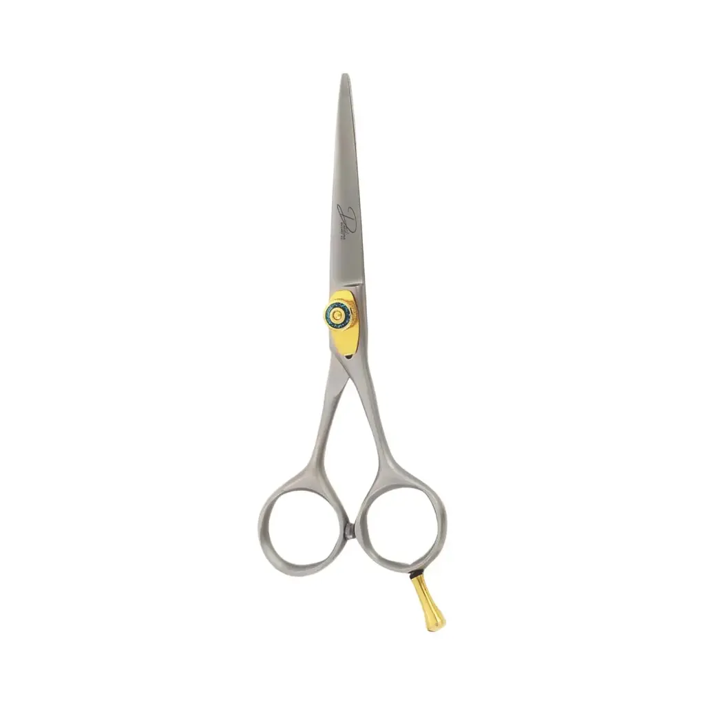 Professional Razor Shears with Gold & Green Jeweled Screw | Hair Cutting Scissors