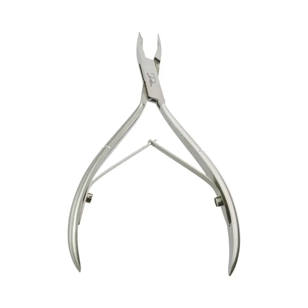 Professional Stainless Steel Cuticle Nippers | Box Joint Double Spring Cuticle Trimmer for Manicures & Pedicures