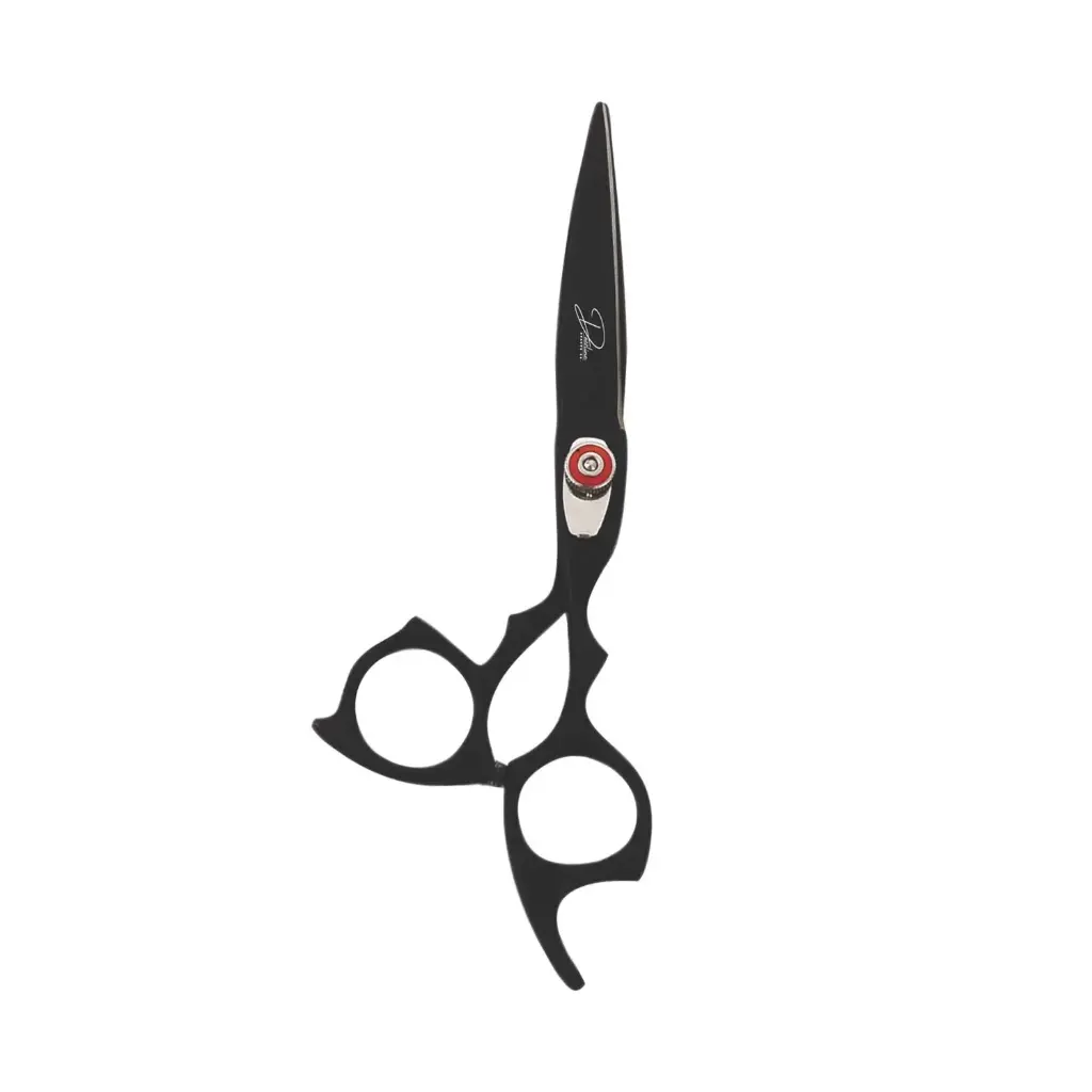 Professional Matte Black Titanium Coated Razor Shears | Salon Hair Cutting Scissors (6.5 inch, 7 inch)