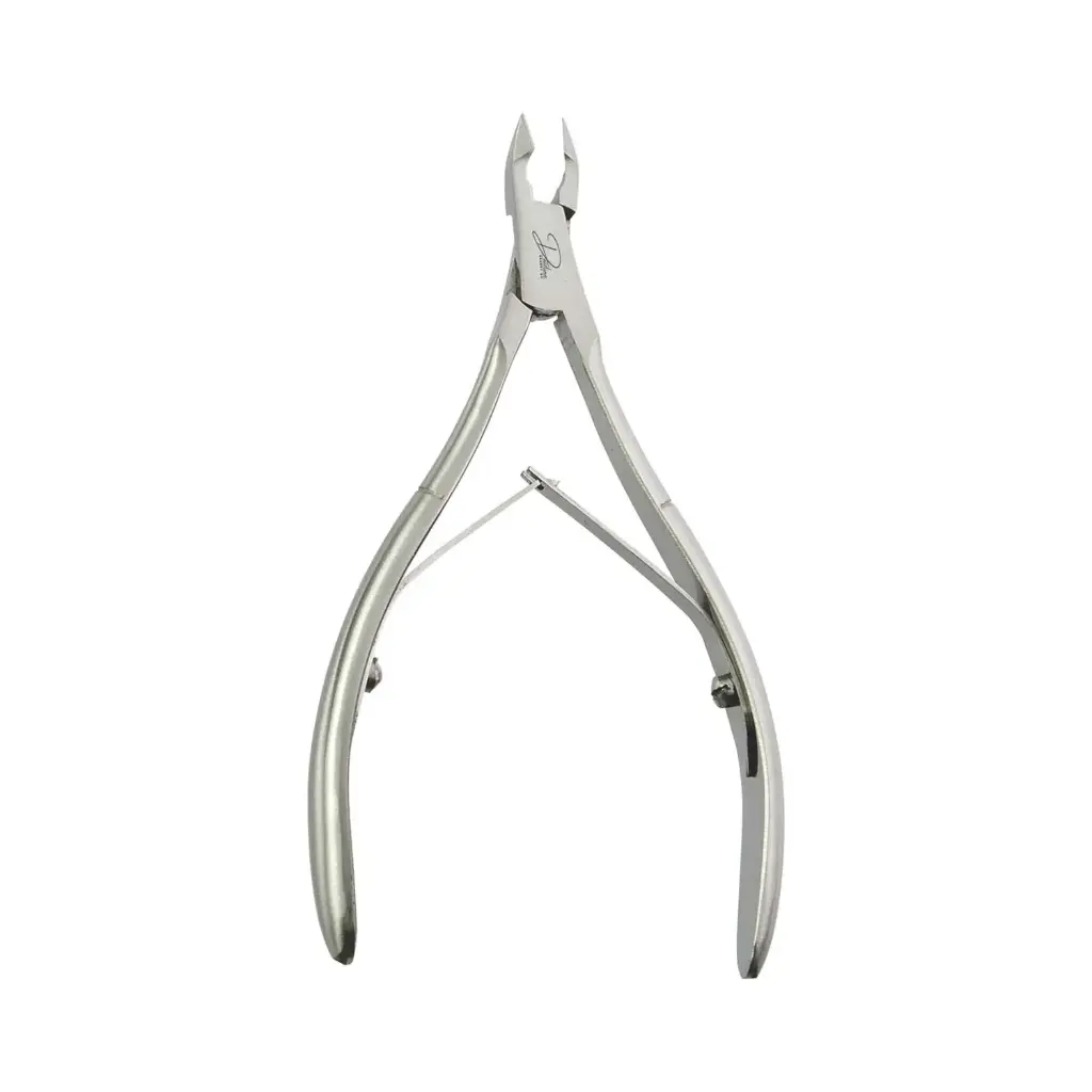 Professional Stainless Steel Cuticle Nippers | Lap Joint Double Spring Nail Trimmers for Manicures & Pedicures