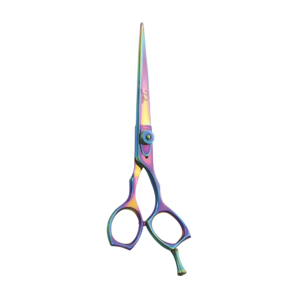 Professional Blue Titanium Coated Razor Shears | Hair Cutting & Barber Shears (6.5 inch, 7 inch)