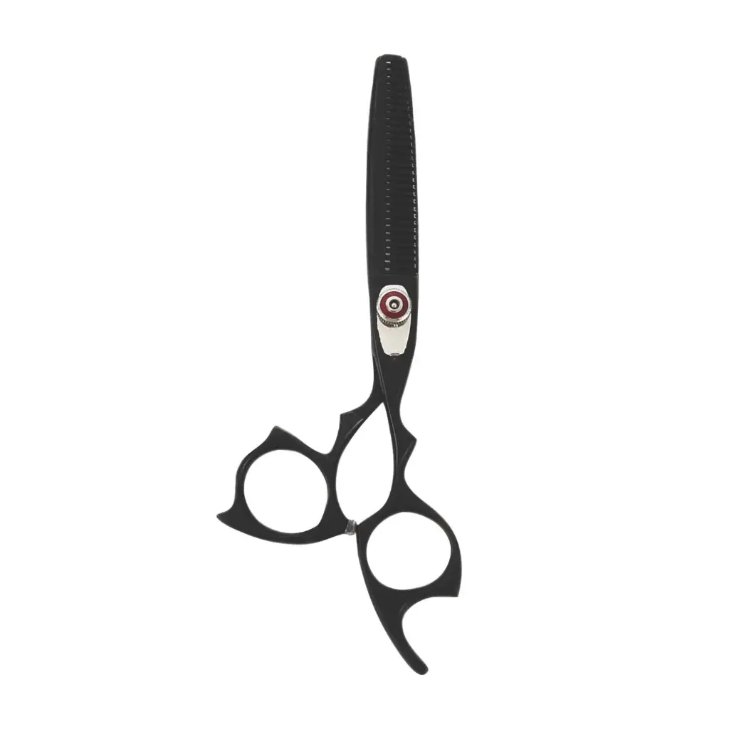 Black Titanium Coated Thinning Grooming Shears - 7"