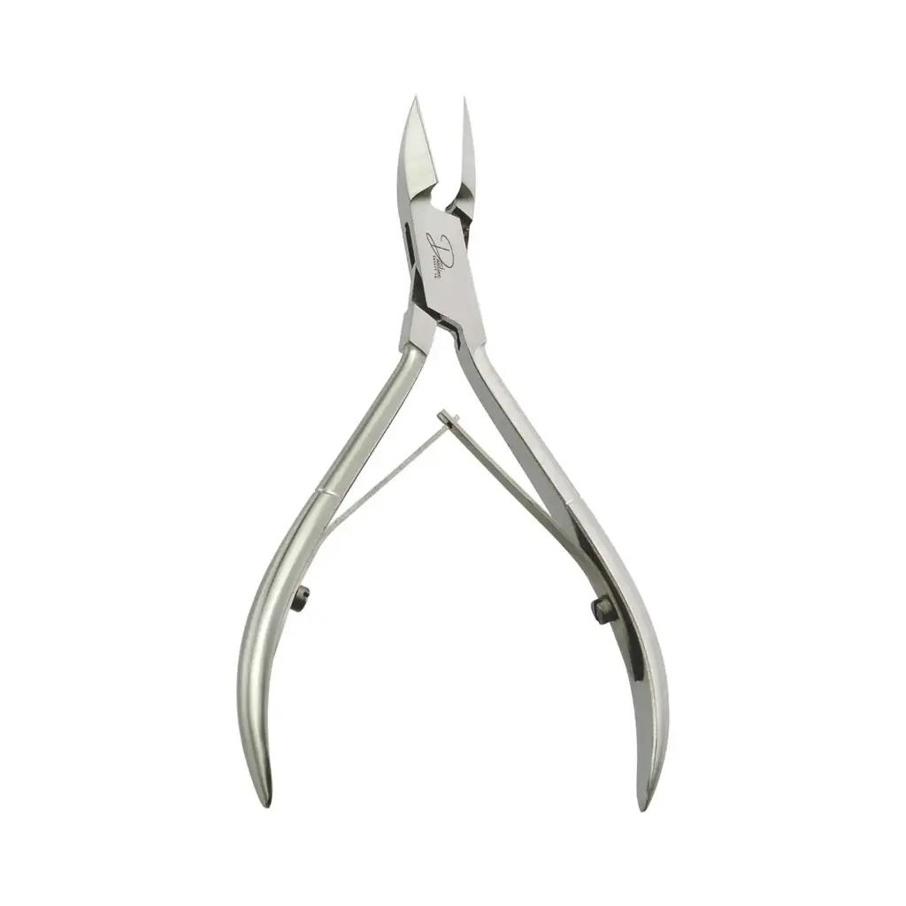 Professional Stainless Steel Cuticle Nippers | Box Joint Double Spring Cuticle Trimmers for Manicures & Pedicures