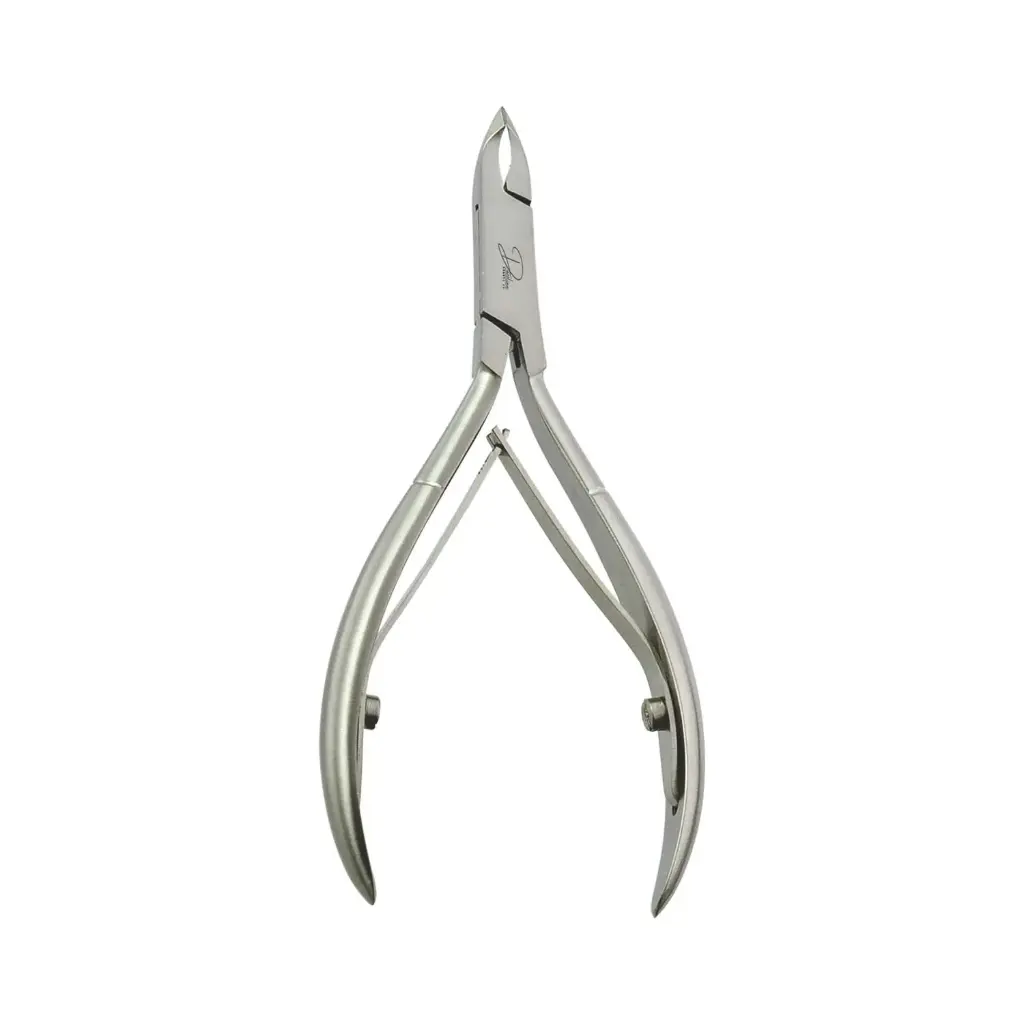 Professional Stainless Steel Cuticle Nippers | Box Joint Double Spring Cuticle Trimmers for Manicures & Pedicures