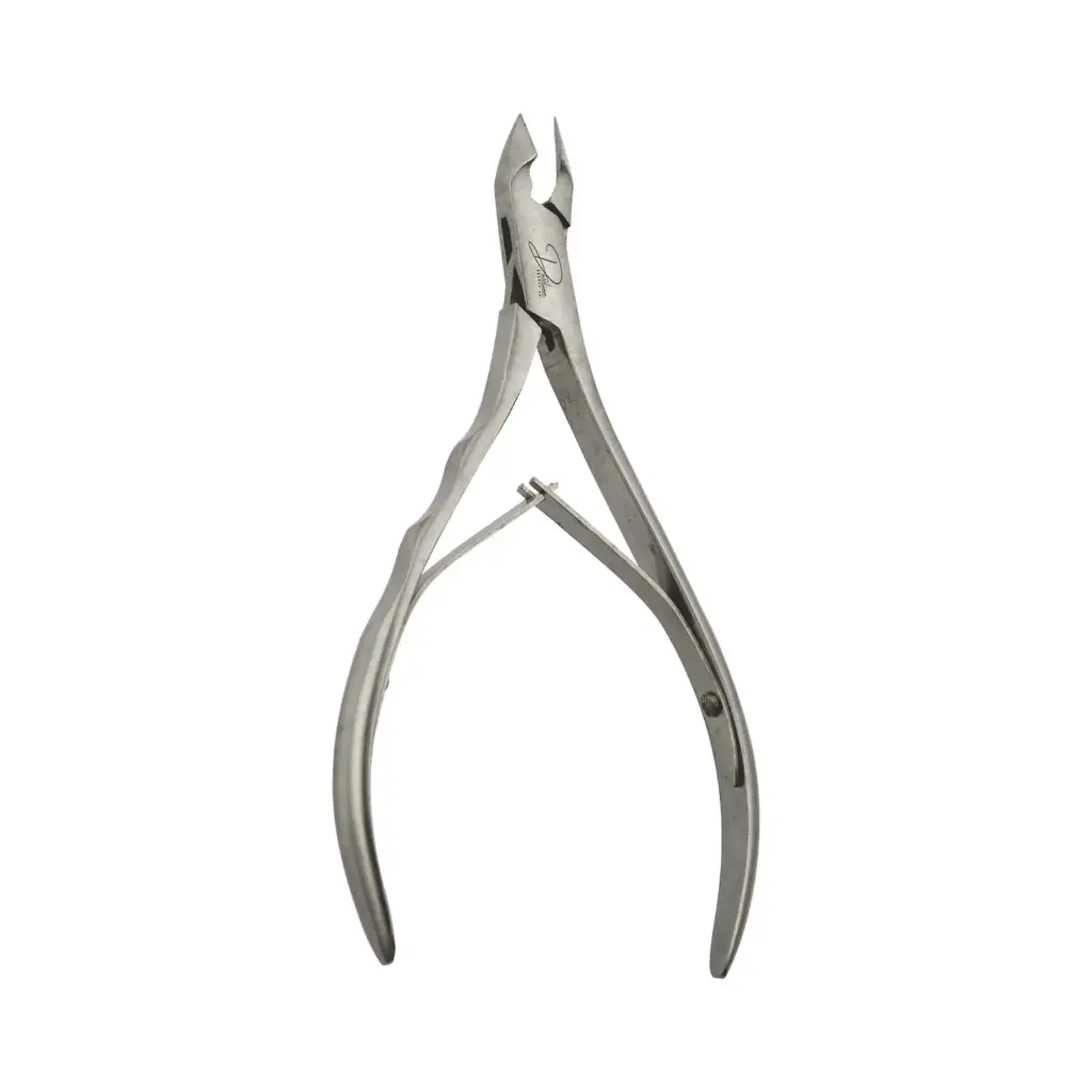 Professional Stainless Steel Cuticle Nippers | Box Joint Double Spring Cuticle Trimmers for Manicures & Pedicures