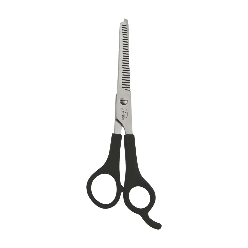 Professional Hair thinning scissors with black comfort grip 6"