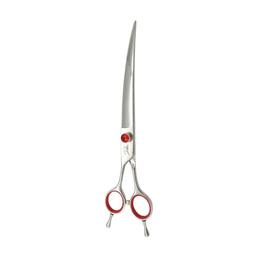 Left Handed Curved Pet Grooming Scissor | Dog & Cat Grooming Shear 8"