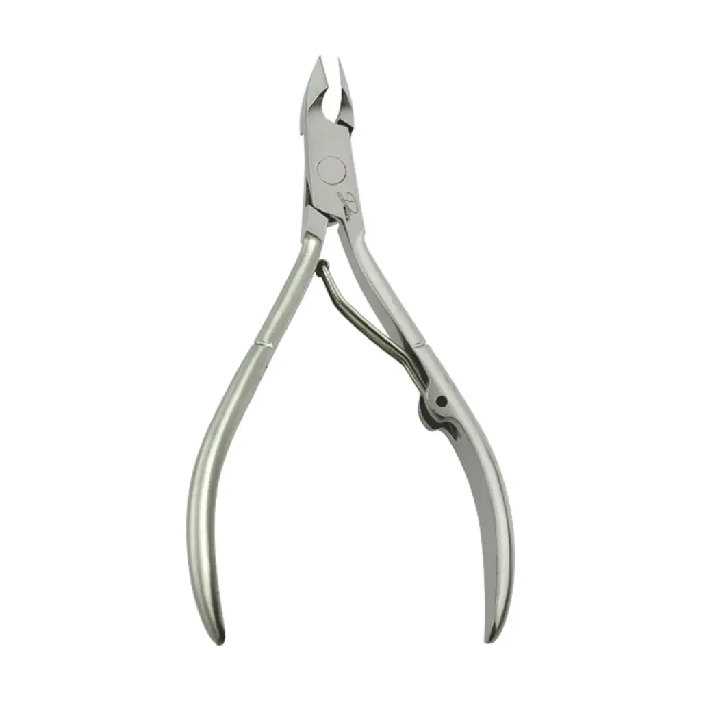 Professional Lap Joint Cuticle Nipper | Stainless Steel Single Spring Manicure Tool (4")