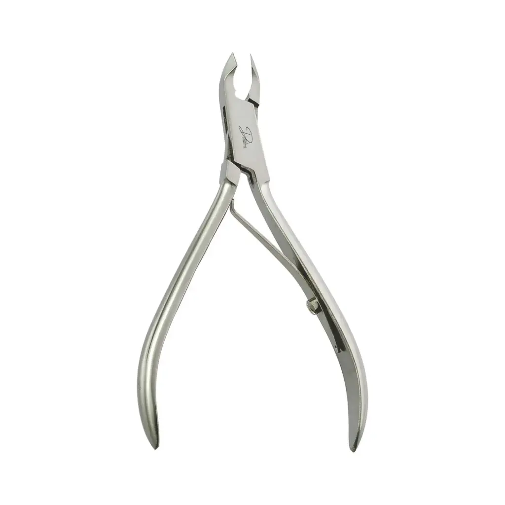 Professional Box Joint Cuticle Nipper | Stainless Steel Single Spring Manicure Tool (4", 4.25")