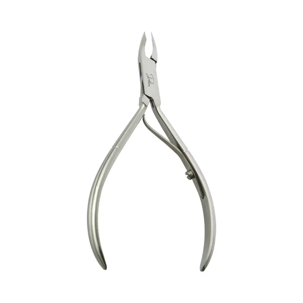 Professional Box Joint Cuticle Nipper | Stainless Steel Single Spring Manicure Tool (4", 4.25")