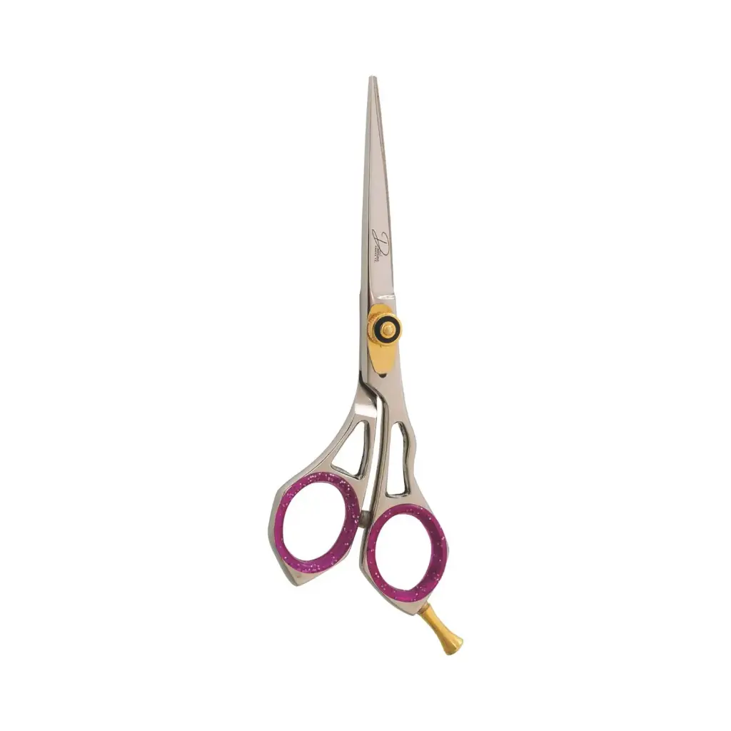Professional Razor Hair Shears with Purple Inlay
