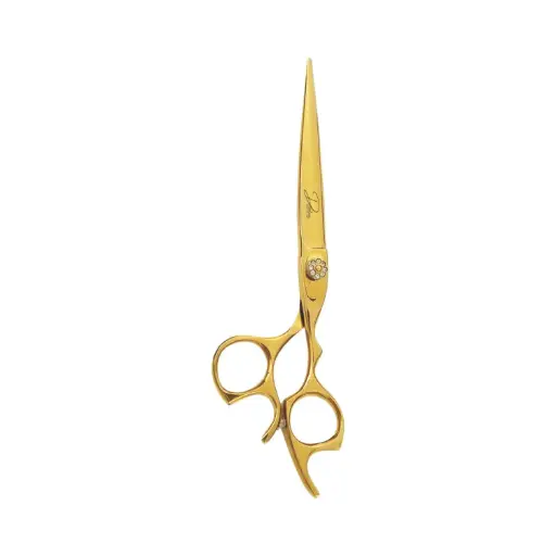 Professional Gold Titanium Coated Razor Shears | Salon Hair Cutting Scissors (6.5 inch, 7 inch)