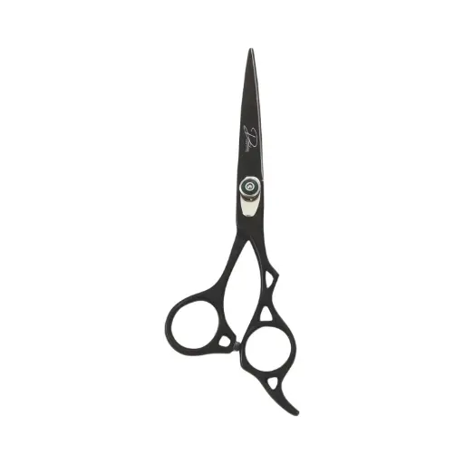 Professional Matte Black Titanium Coated Razor Shears | Salon Hair Cutting Scissors (6.5 inch, 7 inch)