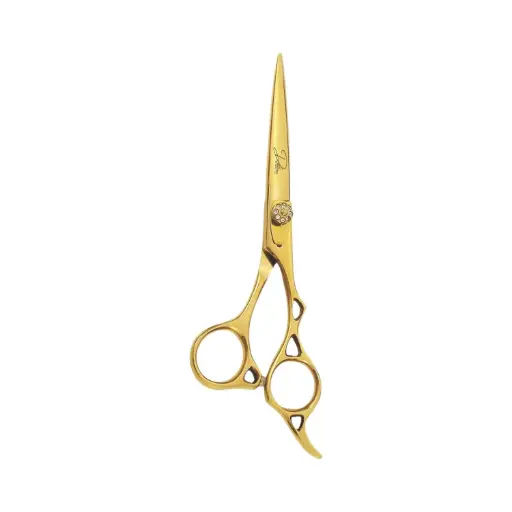 Professional Gold Titanium Coated Razor Shears | Salon Hair Cutting Scissors (6.5 inch, 7 inch)