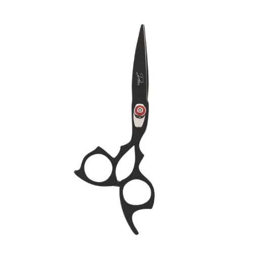 Professional Matte Black Titanium Coated Razor Shears | Salon Hair Cutting Scissors (6.5 inch, 7 inch)