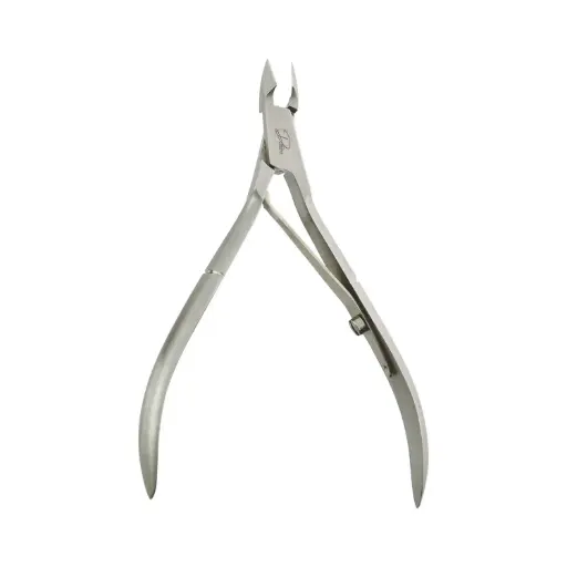 Professional Stainless Steel Cuticle Nippers | Single Spring Lap Joint Trimmers for Nail Art & Care