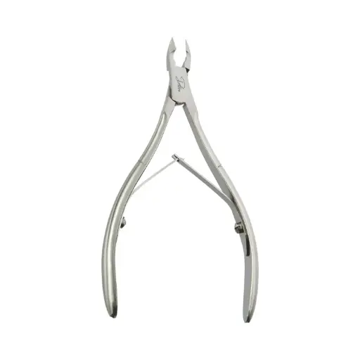 Professional Stainless Steel Cuticle Nippers | Lap Joint Double Spring Nail Trimmers for Manicures & Pedicures
